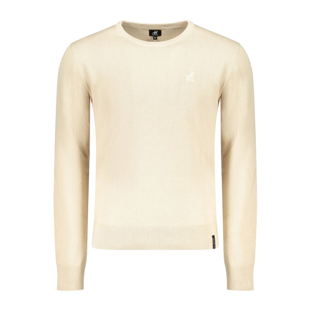 U.S. Grand Polo Beige Cotton Men Sweater