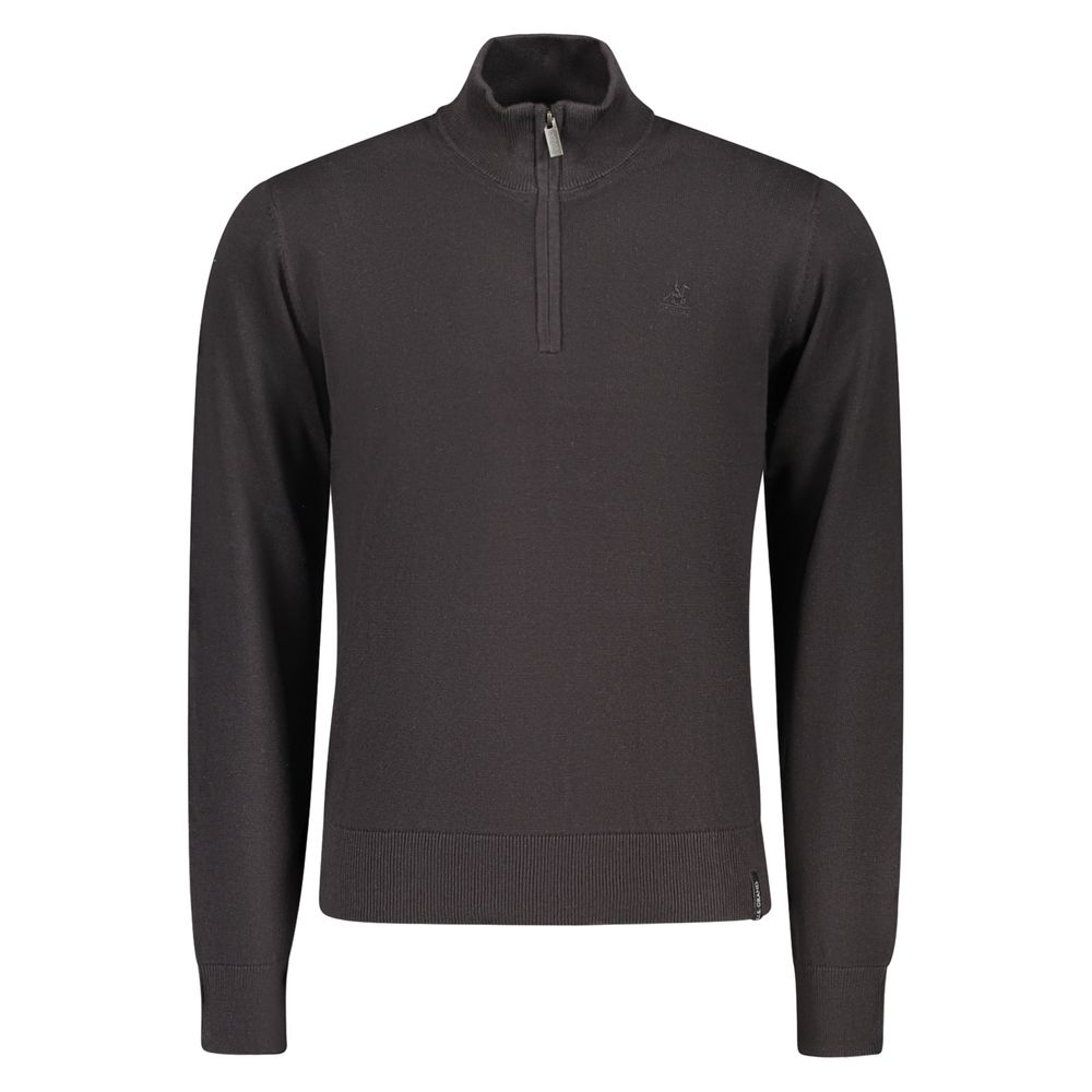 U.S. Grand Polo Black Cotton Men Sweater