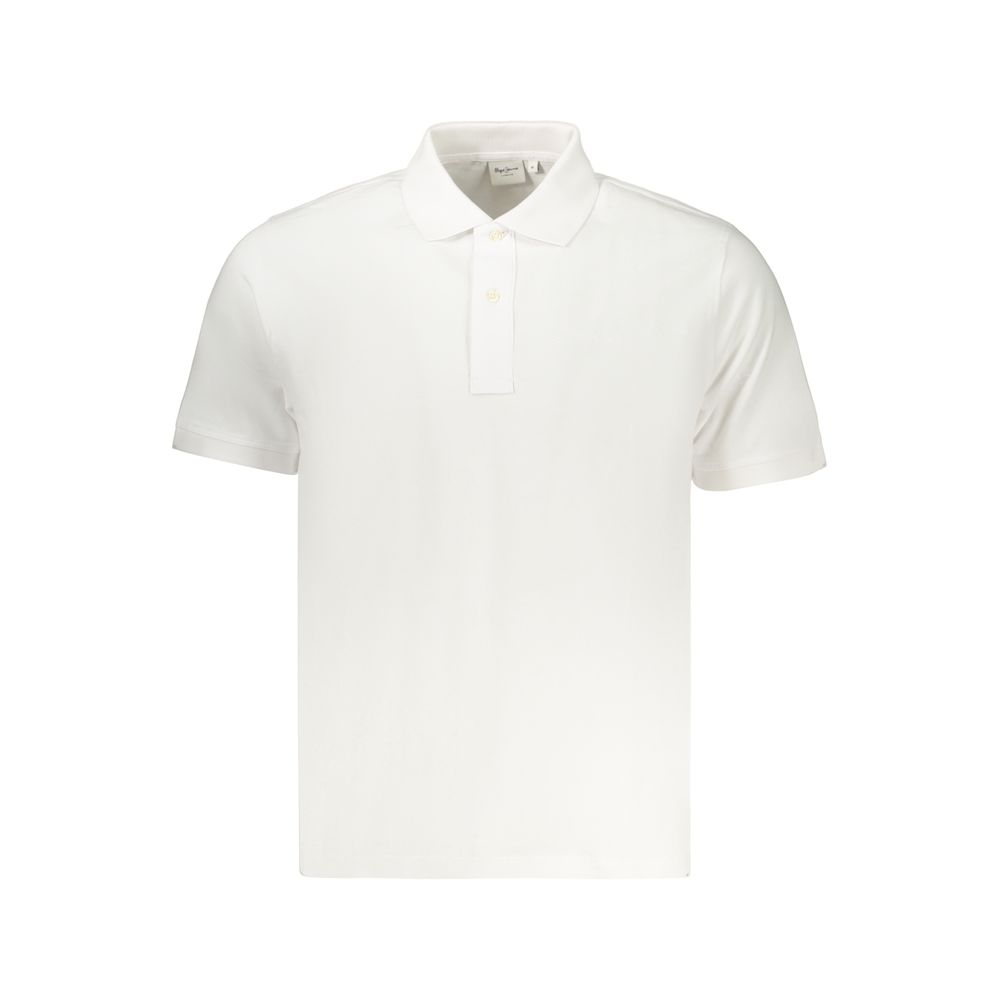 Pepe Jeans White Cotton Men Polo Shirt Pepe Jeans