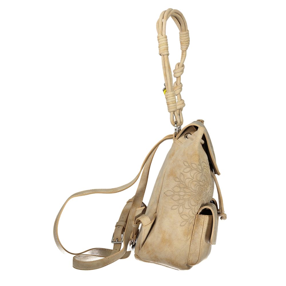 Desigual Beige Polyurethane Women's Backpack