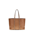 Valentino Garavani Brown Calf Leather Bos Taurus Shoulder Bag Valentino Garavani