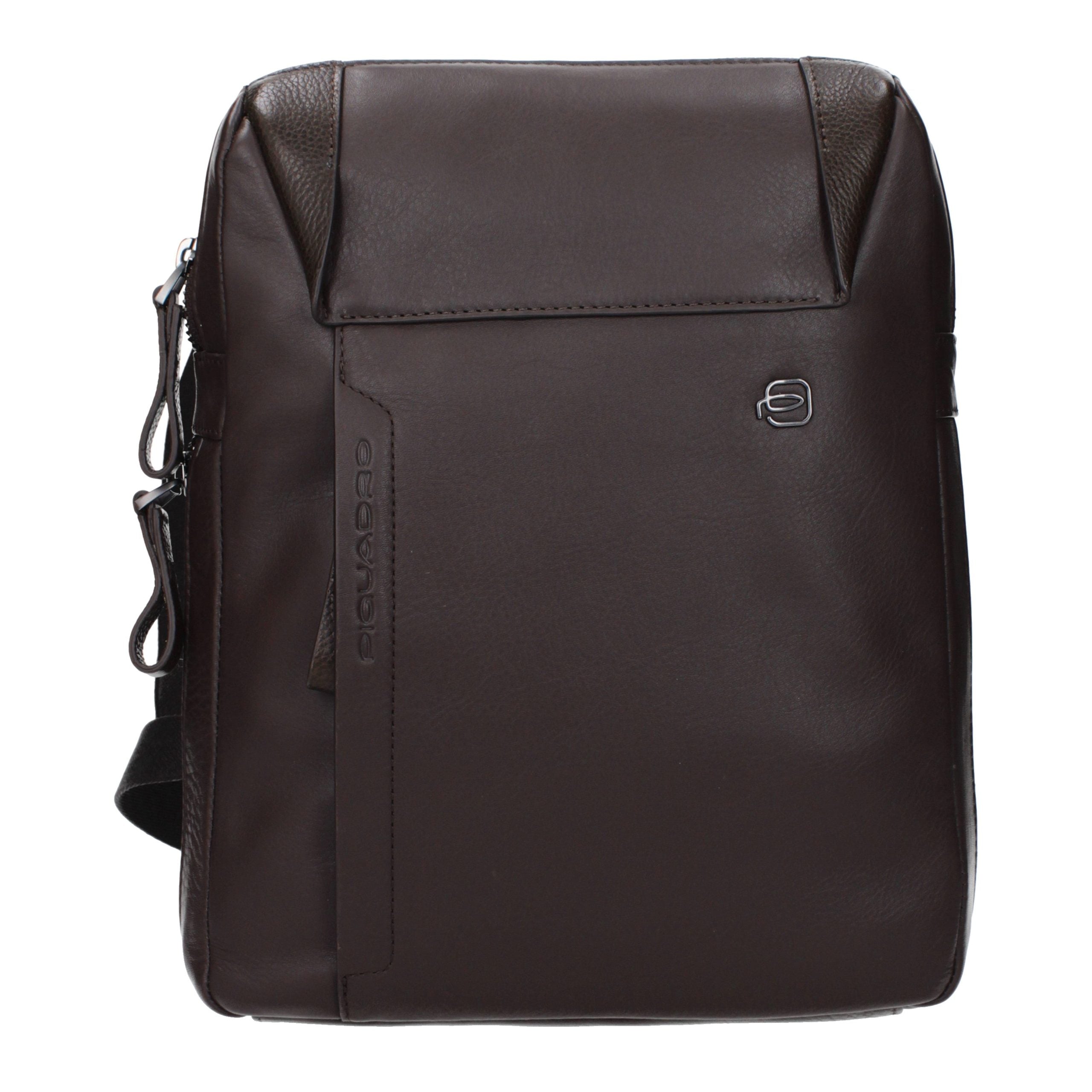 Piquadro Brown Leather Crossbody Bag Piquadro
