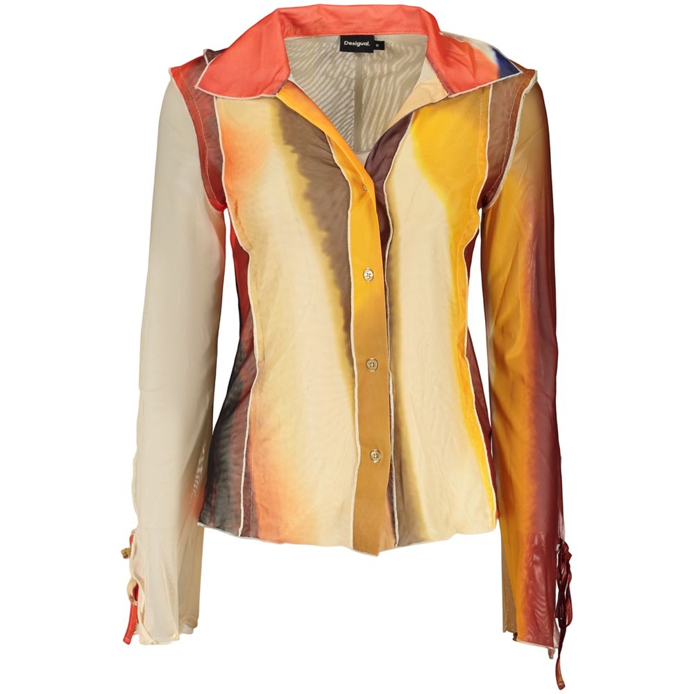 Desigual Beige Polyester Women Shirt Desigual
