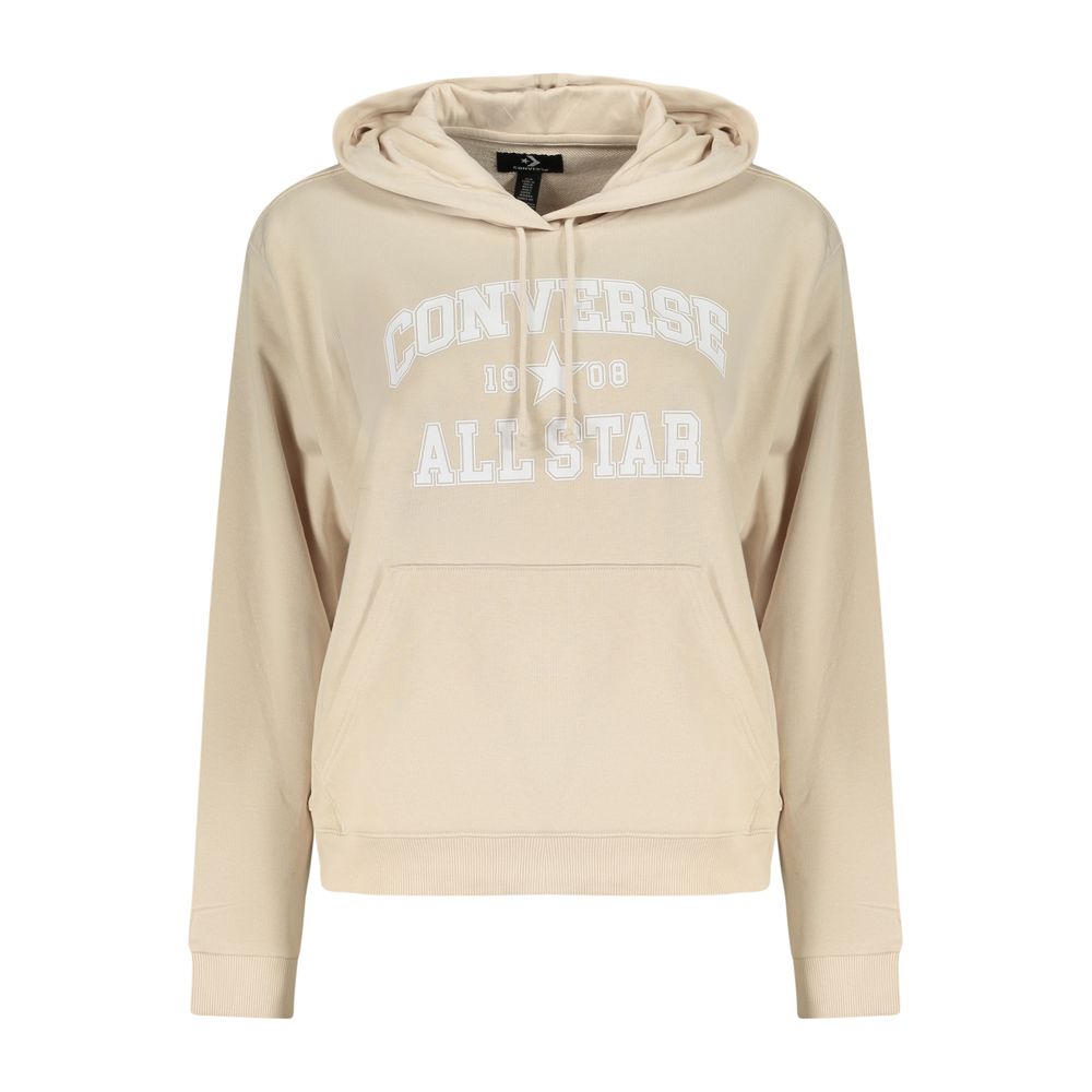 Converse Beige Cotton Women's Hoodie