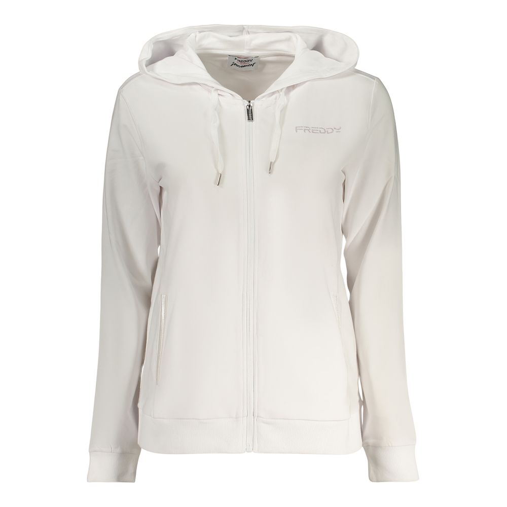 Freddy White Cotton Women's Hoodie
