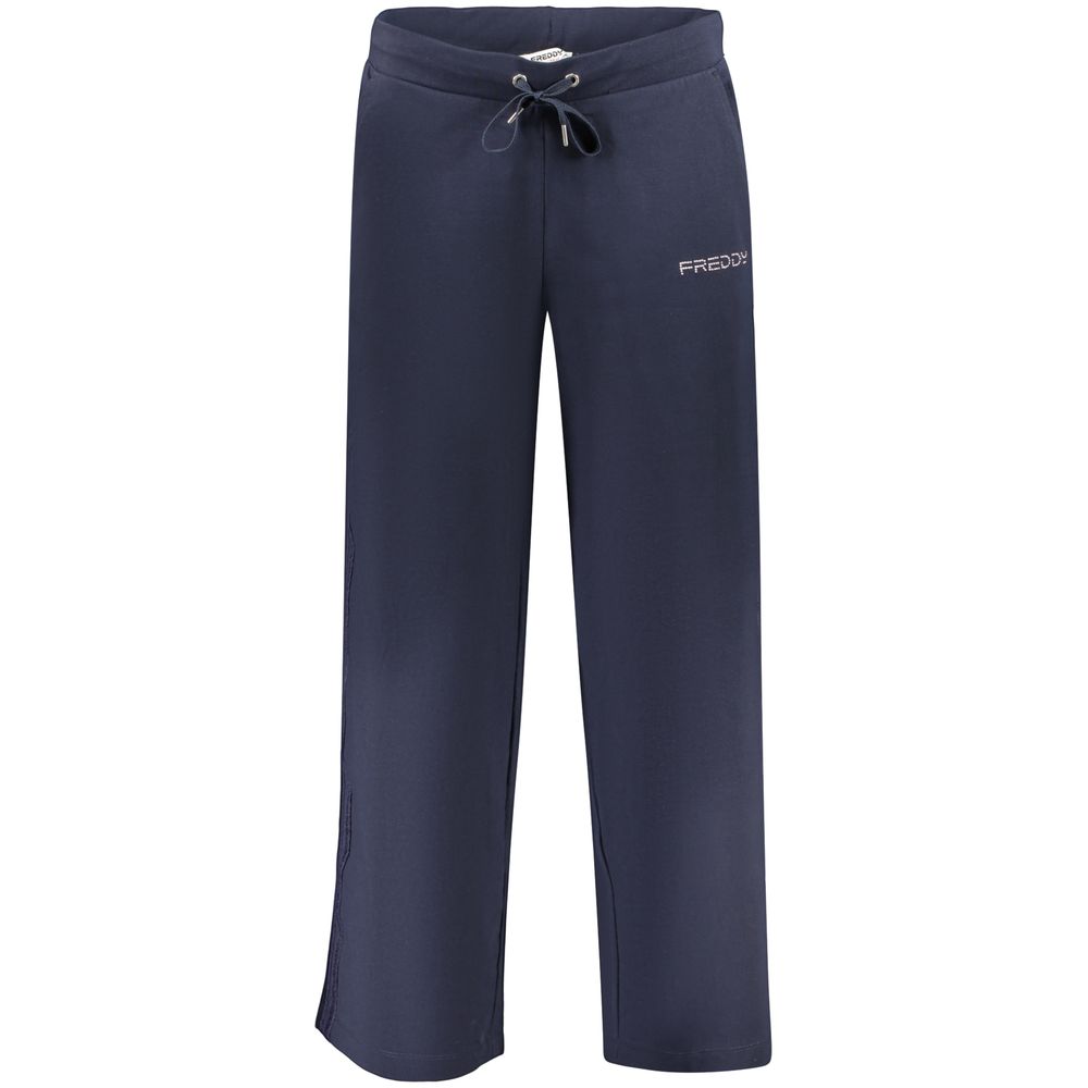 Freddy Blue Cotton Women's Trouser