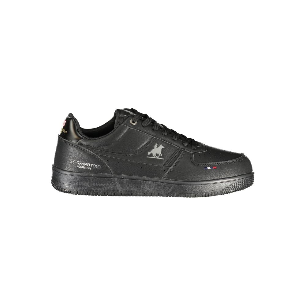 U.S. Grand Polo Black Polyurethane Men's Sneaker