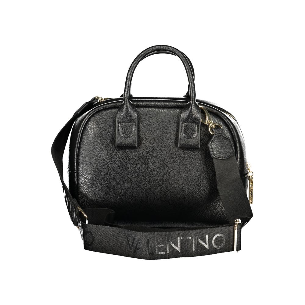 Mario Valentino Black Synthetic Leather Women's Bag with Shoulder Strap