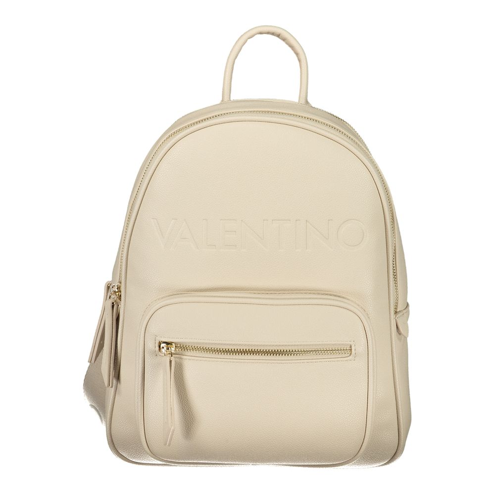 Mario Valentino Beige Polyurethane Women's Backpack