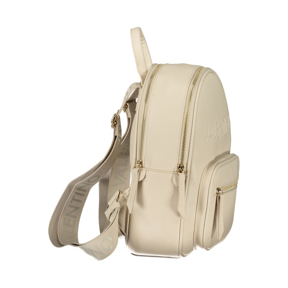 Mario Valentino Beige Polyurethane Women's Backpack