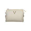 Mario Valentino Beige Polyurethane Women's Bag with Adjustable Shoulder Strap