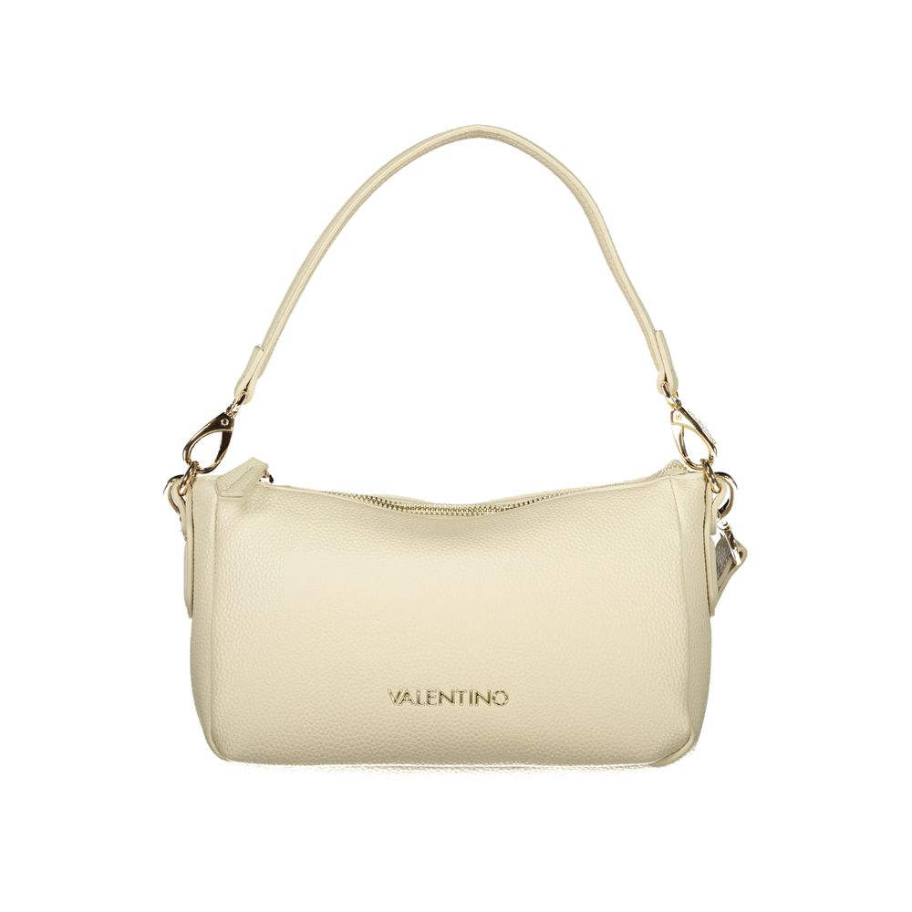 Mario Valentino Beige Polyurethane Women's Bag with Shoulder Strap