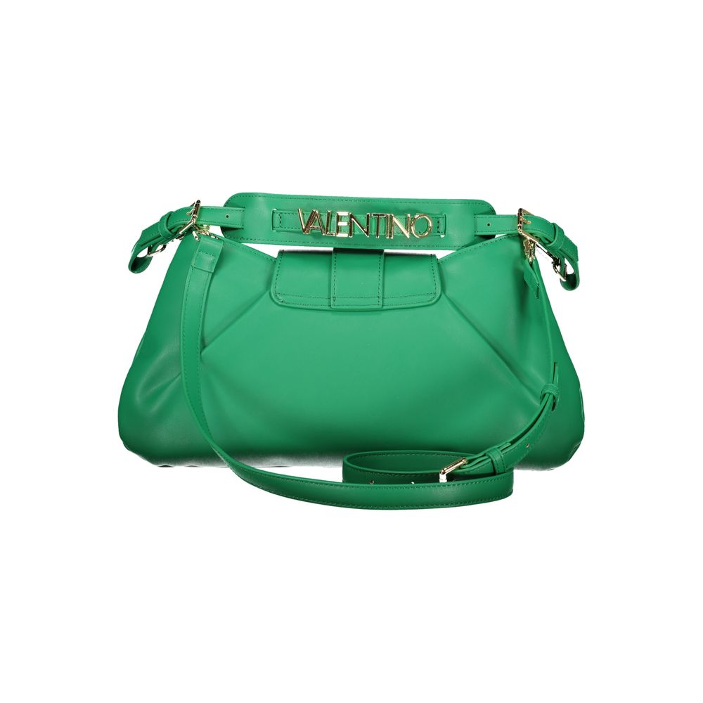 Mario Valentino Verde Polyurethane Women's Bag with Adjustable Shoulder Strap