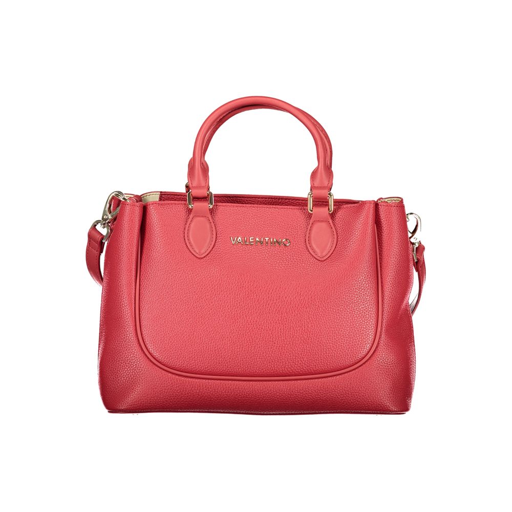 Mario Valentino Rosso Poliuretano Donna Bag With Handles and Protective Features