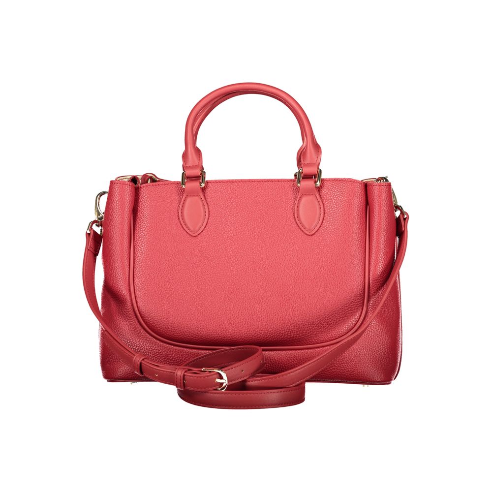 Mario Valentino Rosso Poliuretano Donna Bag With Handles and Protective Features