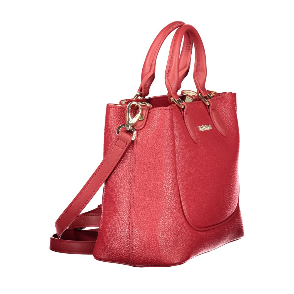 Mario Valentino Rosso Poliuretano Donna Bag With Handles and Protective Features