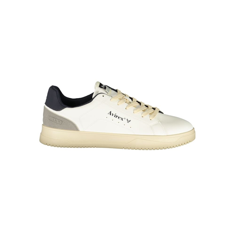 Avirex White Polyurethane Men's Sneaker
