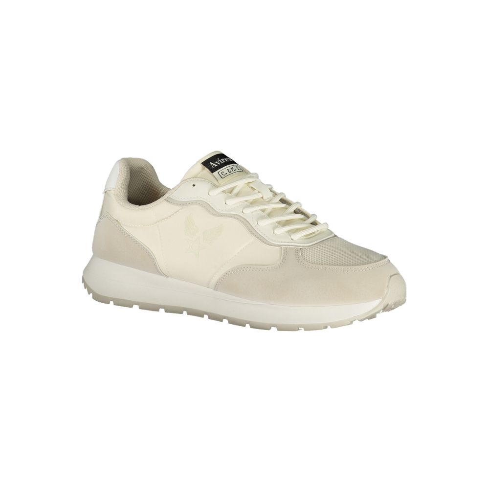 Avirex White Polyurethane Men's Sneaker