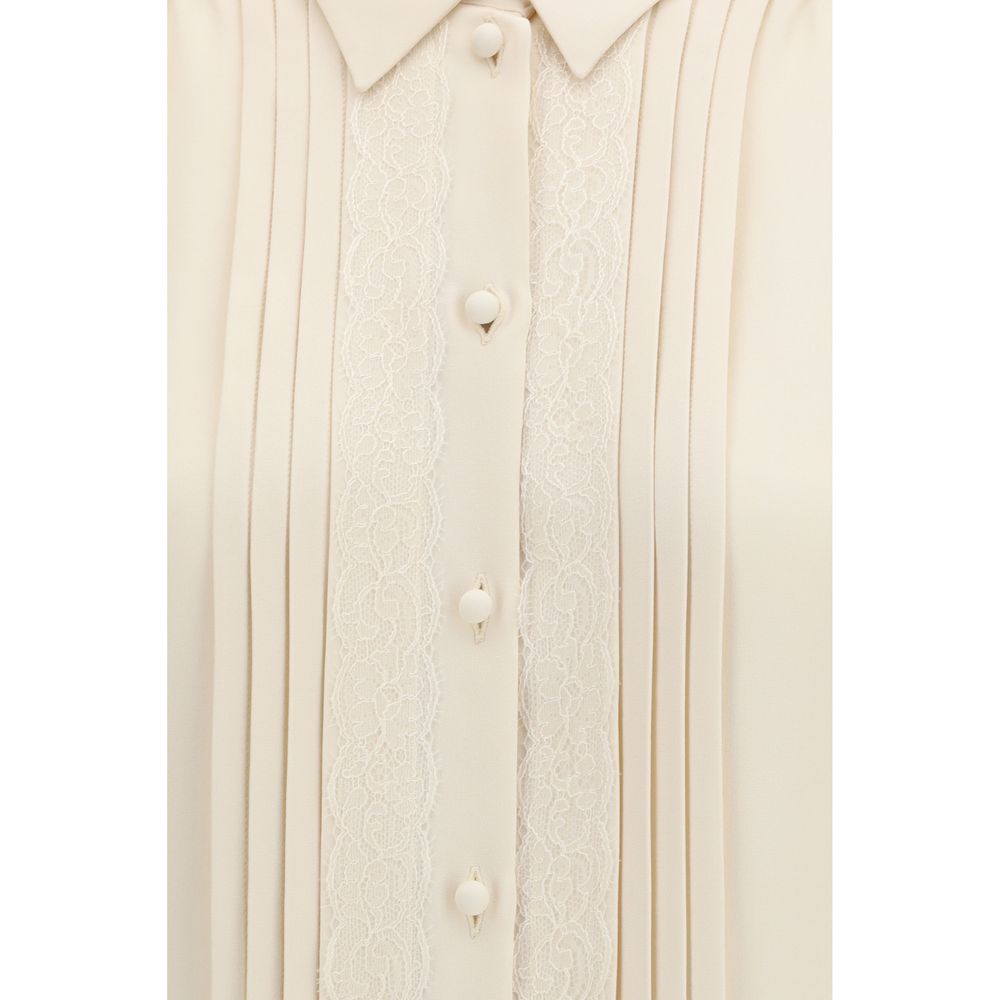 Valentino Garavani Beige Silk Shirt