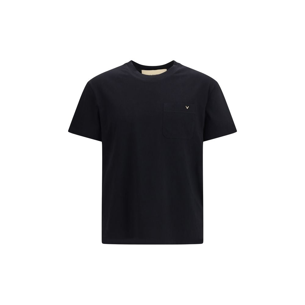 Valentino Garavani Black Cotton T-Shirt