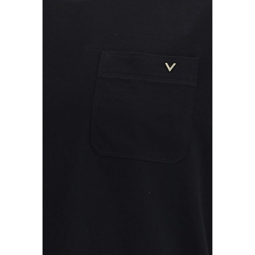 Valentino Garavani Black Cotton T-Shirt