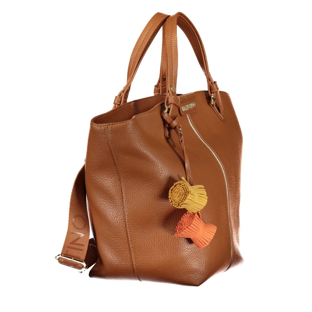 Mario Valentino Brown Polyurethane Women's Bag