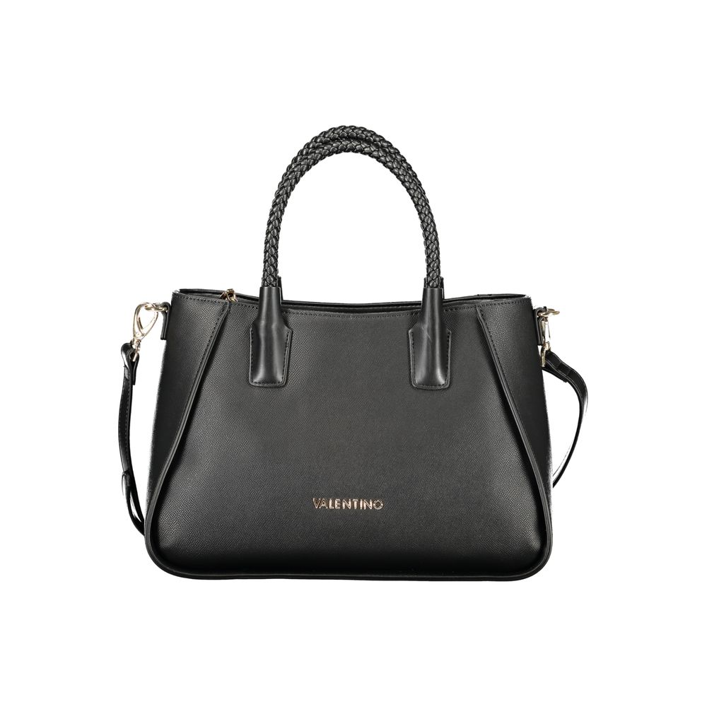 Mario Valentino Nero Poliuretano Women's Bag with Adjustable Shoulder Strap