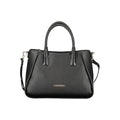 Mario Valentino Nero Poliuretano Women's Bag with Adjustable Shoulder Strap