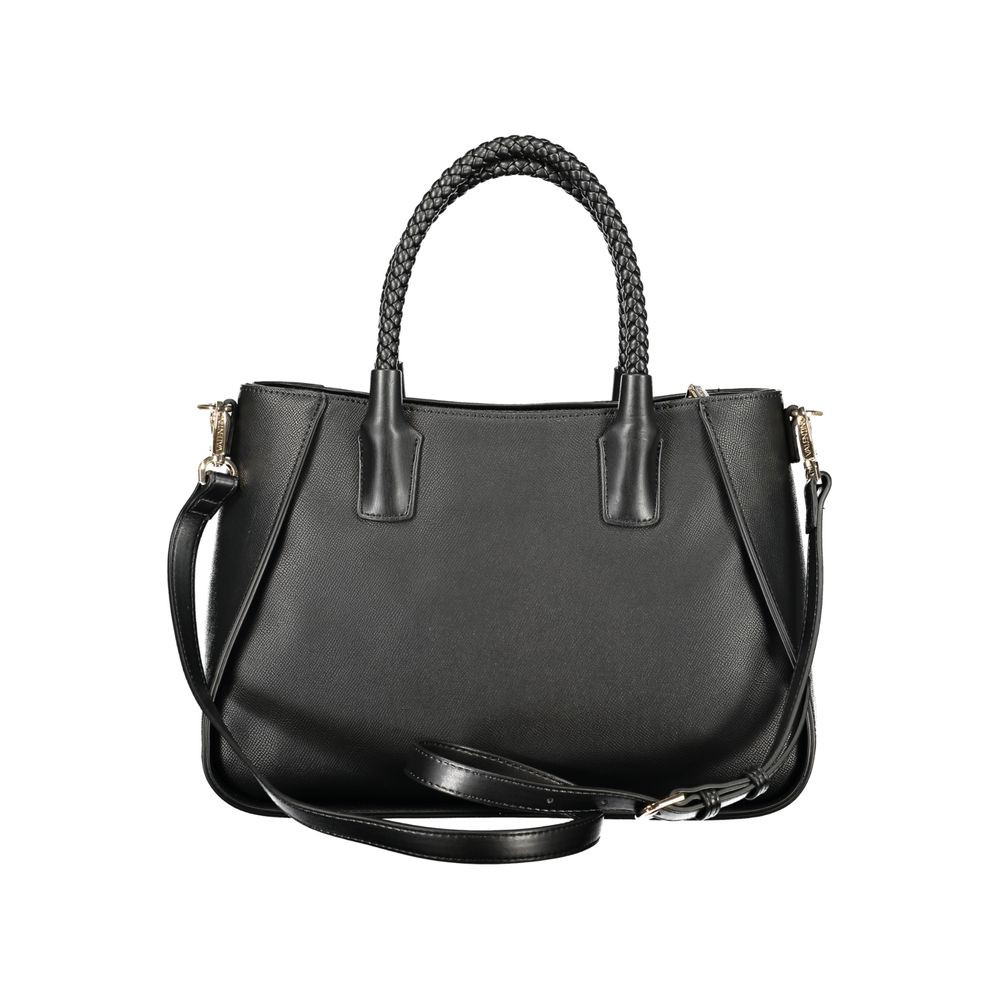 Mario Valentino Nero Poliuretano Women's Bag with Adjustable Shoulder Strap