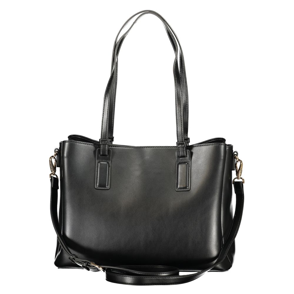 Mario Valentino Nero Polyurethane Women's Bag with Recycled Features