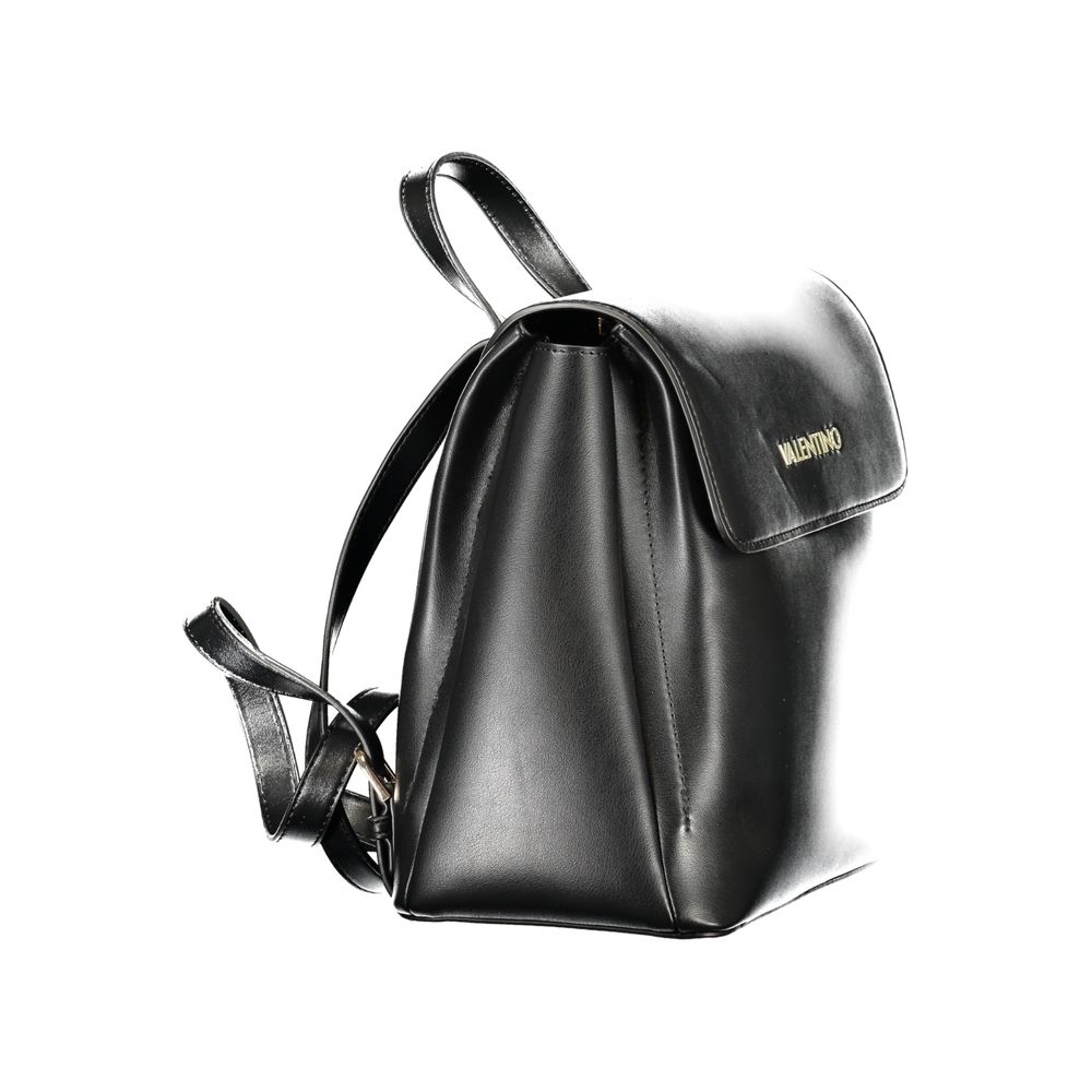 Mario Valentino Black Polyurethane Women's Backpack