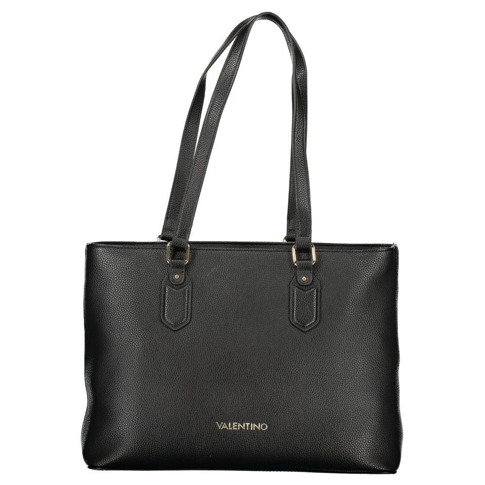 Mario Valentino Nero Poliuretano Womens Bag with Internal Pocket and Phone Spaces