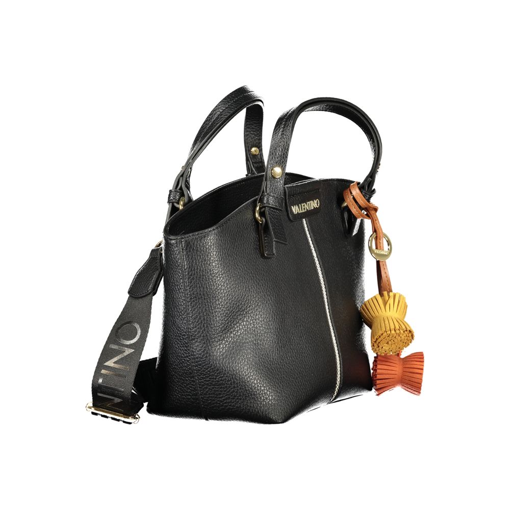 Mario Valentino Black Polyurethane Women's Bag