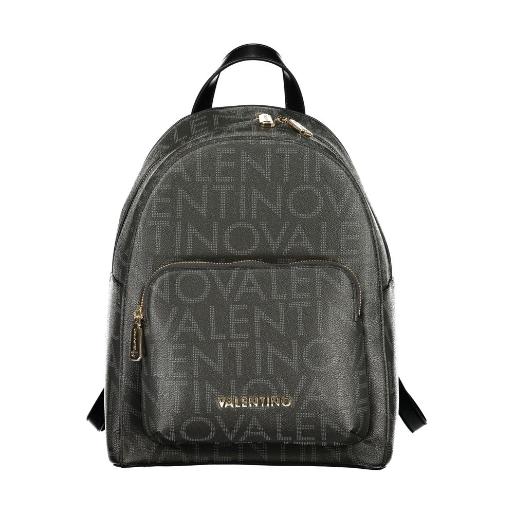 Mario Valentino Black Polyurethane Womens Backpack Mario Valentino
