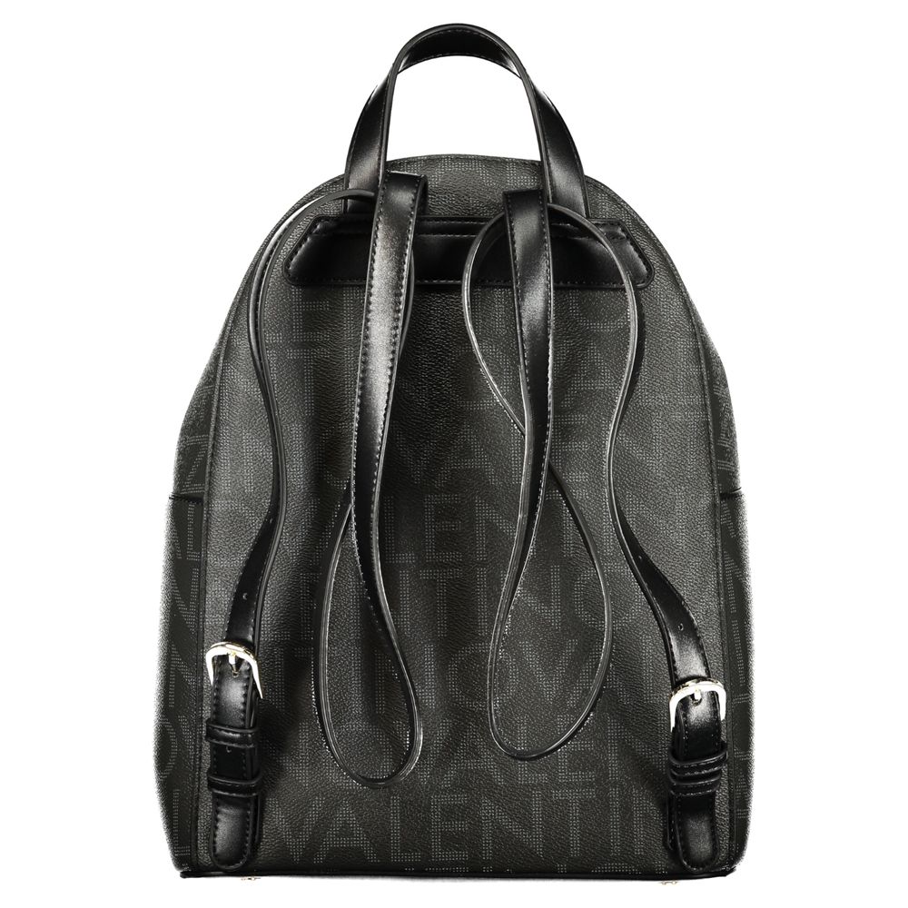Mario Valentino Black Polyurethane Womens Backpack Mario Valentino