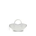 Fiorucci White Calf Leather Bos Taurus Shoulder Bag