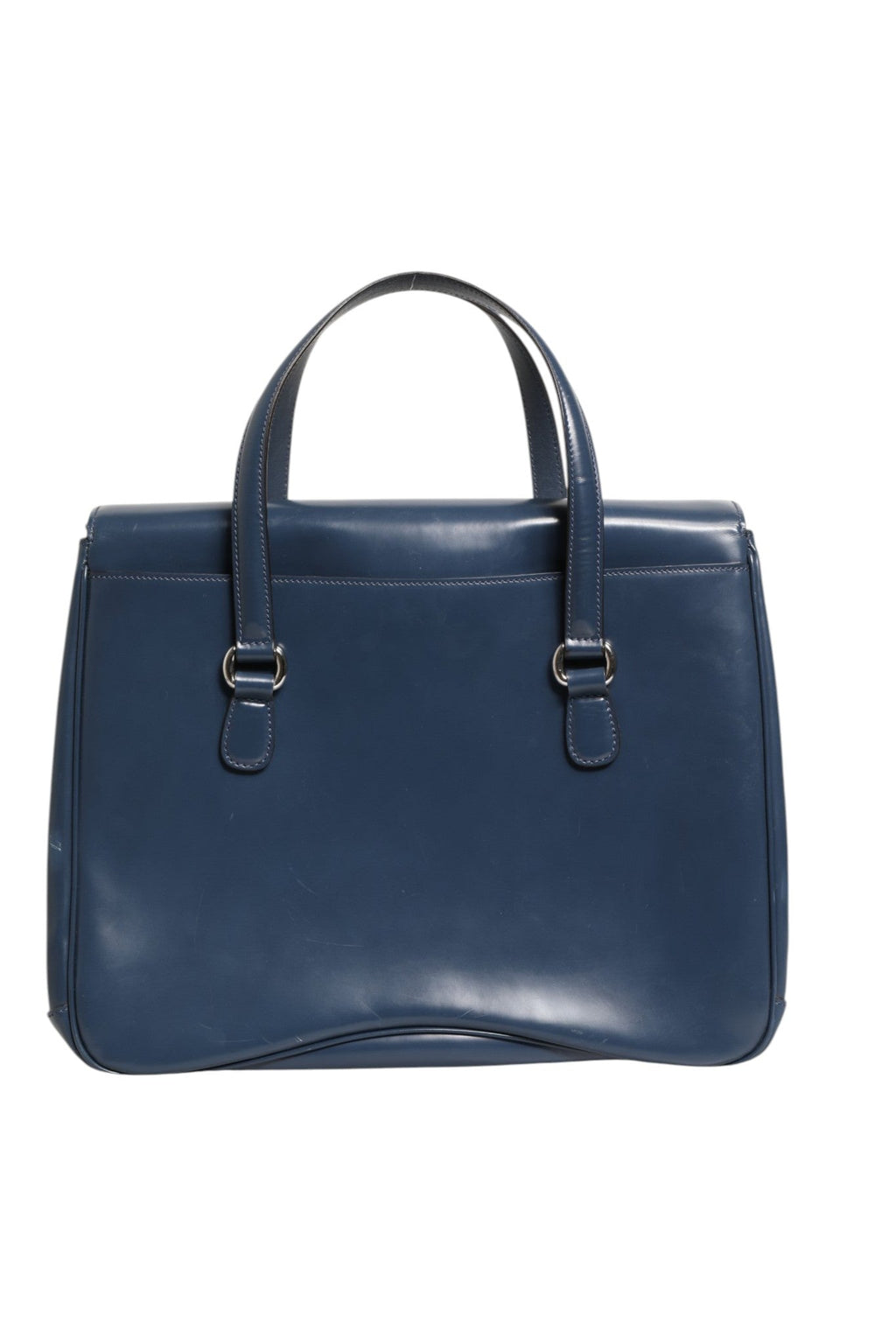 Gucci Blue Smooth Leather Lady Lock Shouler Bag