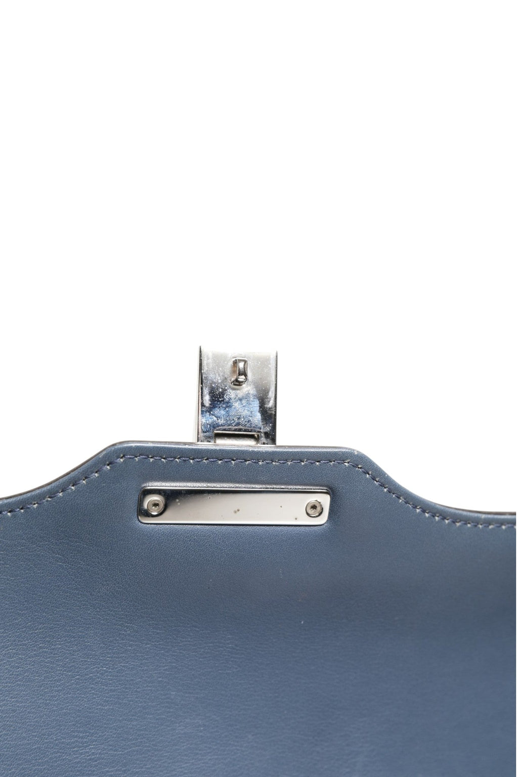 Gucci Blue Smooth Leather Lady Lock Shouler Bag