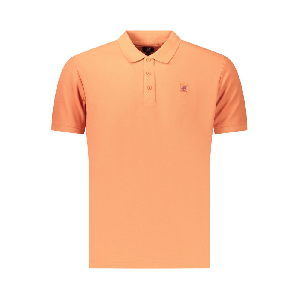 U.S. Grand Polo Orange Cotton Men's Polo Shirt