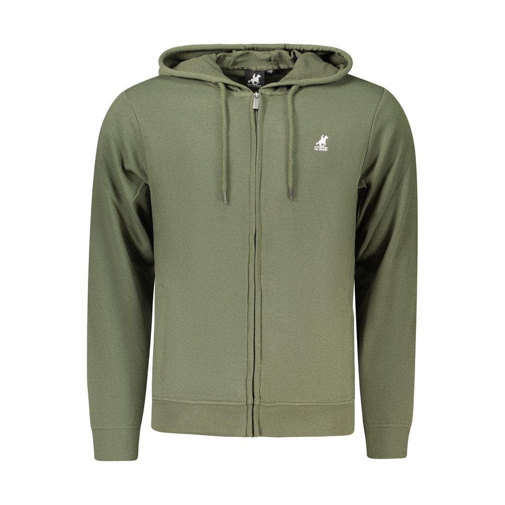 U.S. Grand Polo Green Cotton Men's Hoodie