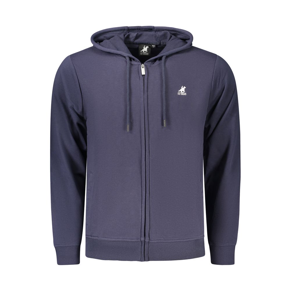 U.S. Grand Polo Blue Cotton Mens Hoodie
