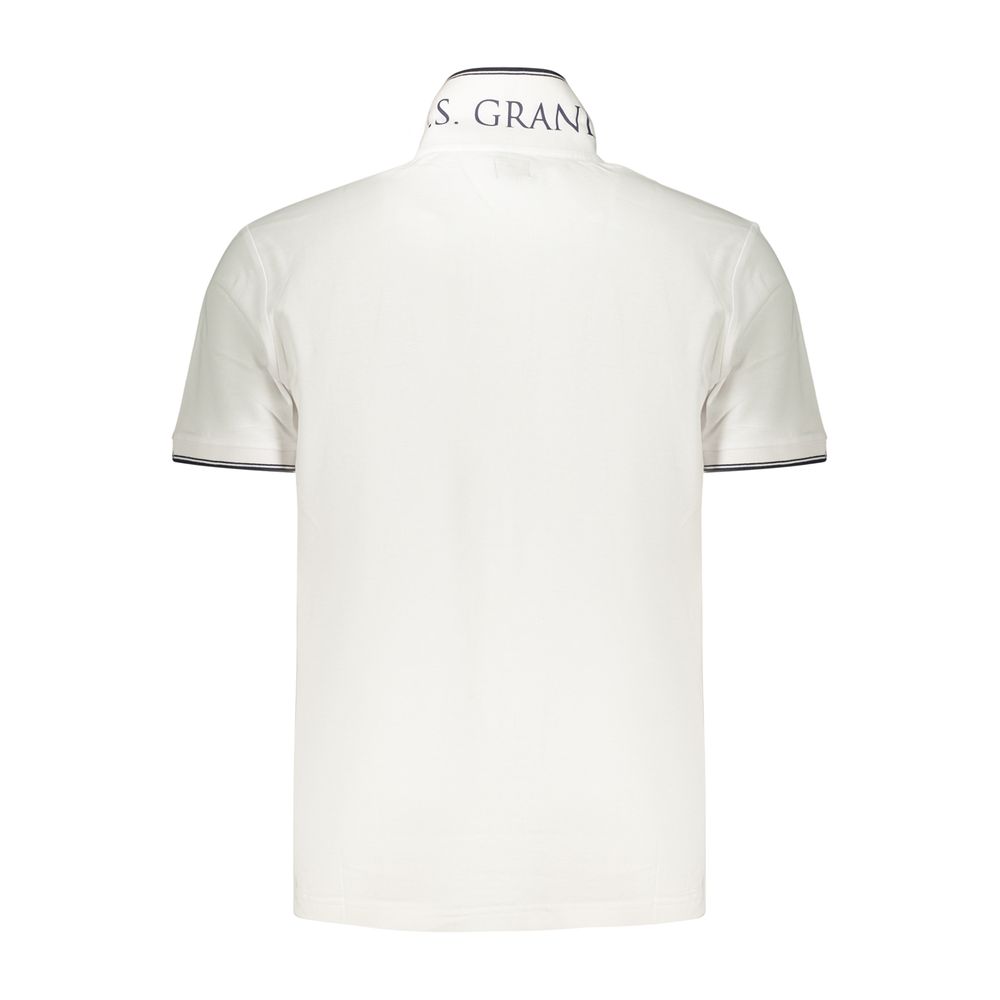 U.S. Grand Polo White Cotton Men's Polo Shirt