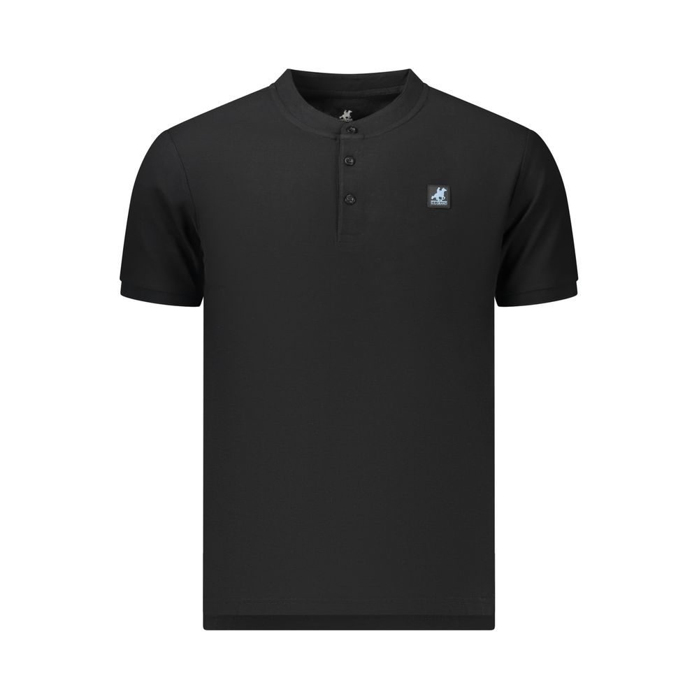 U.S. Grand Polo Black Cotton Men's Polo Shirt