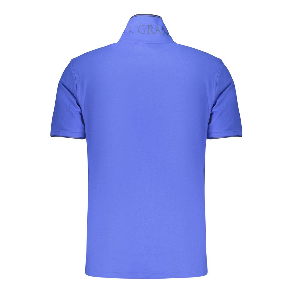 U.S. Grand Polo Blue Cotton Men's Polo Shirt