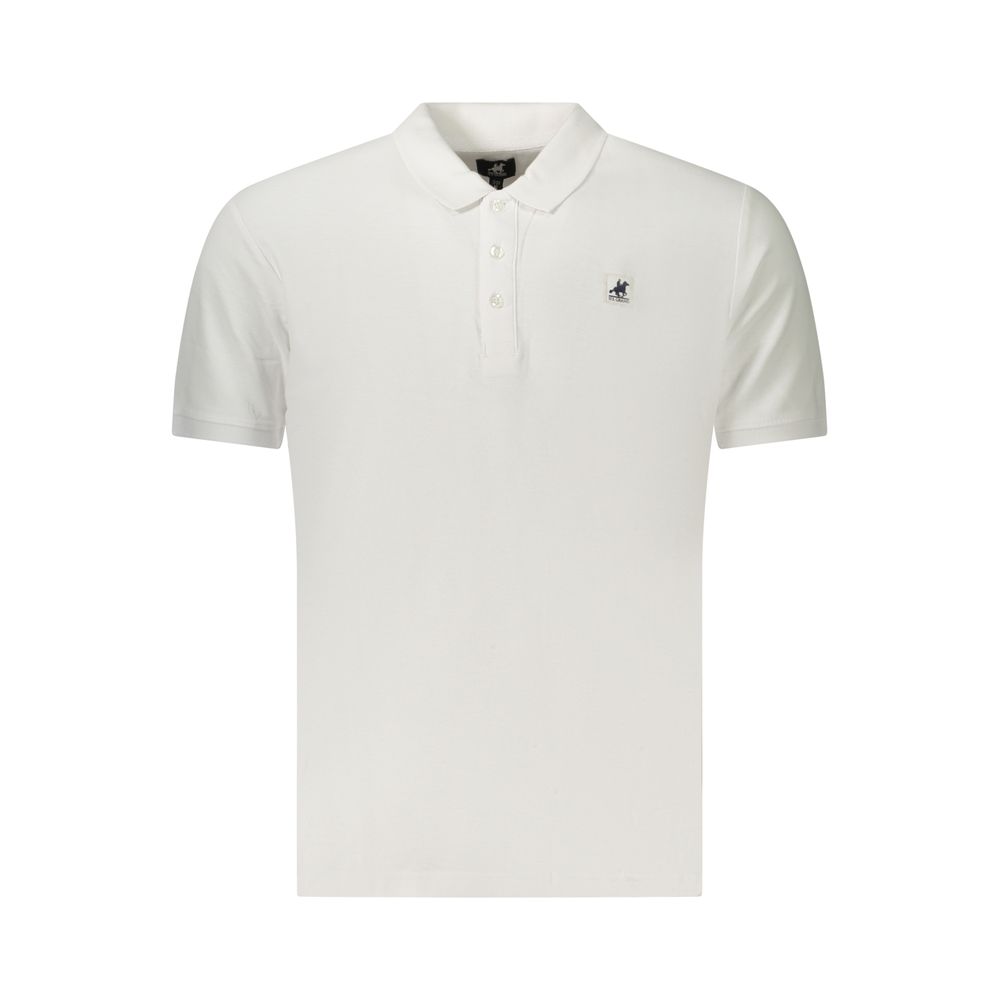 U.S. Grand Polo White Cotton Men's Polo Shirt