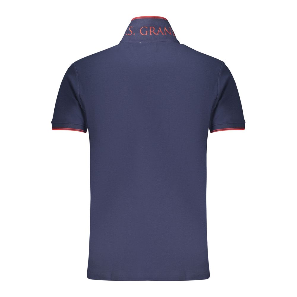 U.S. Grand Polo Blue Cotton Men's Polo