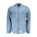 U.S. Grand Polo Azzurro Cotton Mens Shirt