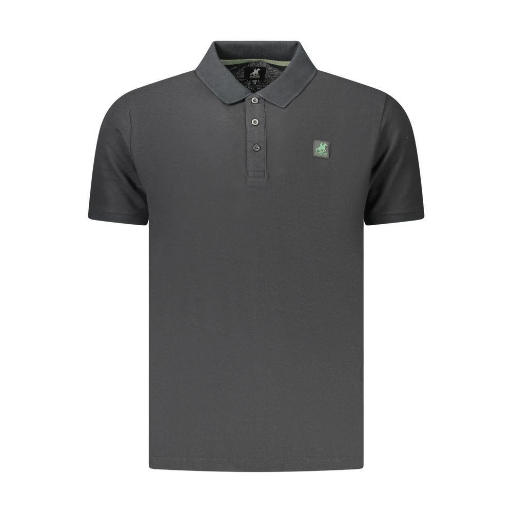 U.S. Grand Polo Black Cotton Men's Polo Shirt
