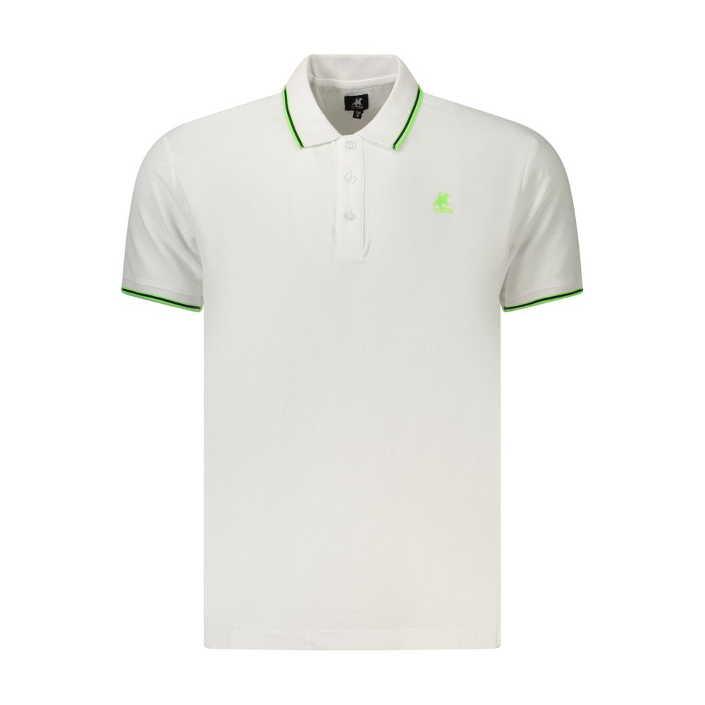 U.S. Grand Polo White Cotton Men's Polo Shirt