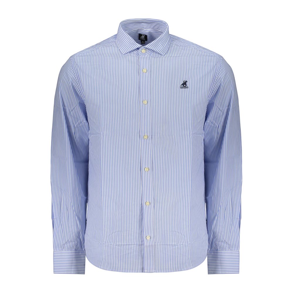 U.S. Grand Polo Azzurro Cotton Mens Shirt